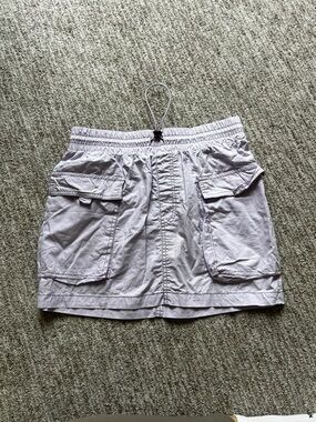 Wild Fable Light Lavender Cargo Skirt with Drawstring Waist